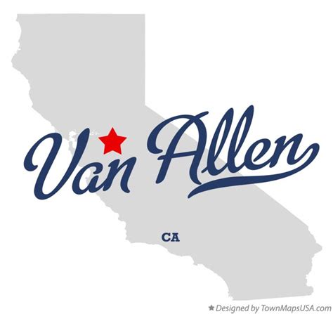 Map Of Van Allen Ca California