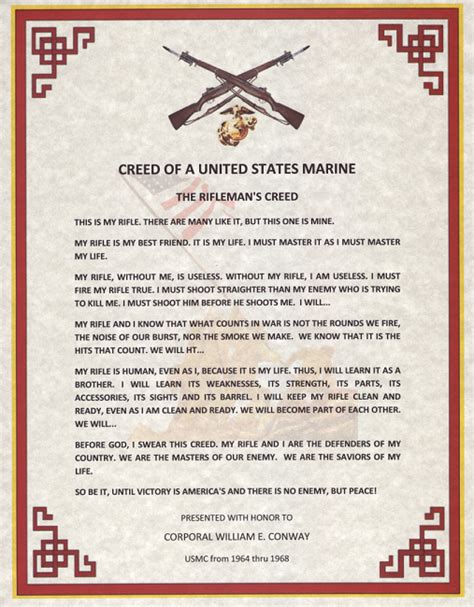 Marines Hymn United States Marine Corps Rifleman S Creed Marine Corps