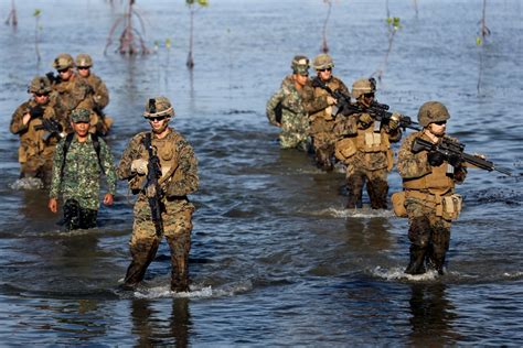 Marines With U S Marine Corps Forces Pacific Stand In Formation