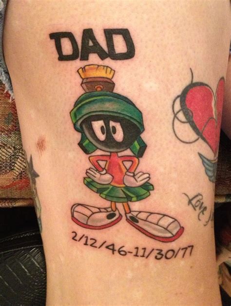 Marvin The Martian Memorial Tat For My Dad Marvin The Martian