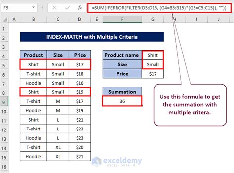 Match And Index Function In Excel Master Dynamic Data Handling Sum