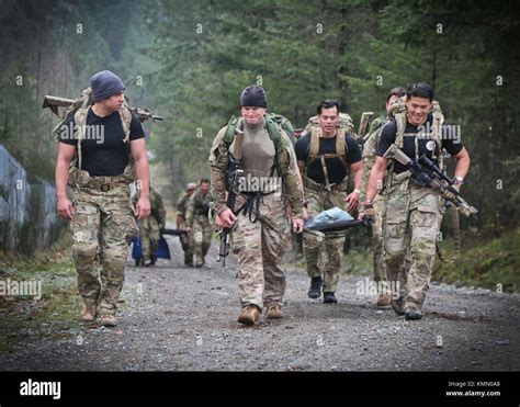 Members Of The First Special Forces Group Airborne Participate In A