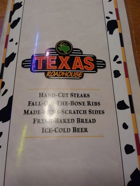 Menu At Texas Roadhouse Bbq Owensboro