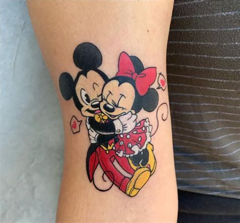 Mickey And Minnie Mouse Couple Tattoos Skintots Com