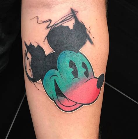 Mickey Mouse Tattoo By Skyler Epsinoza At Certified Tattoo Studios