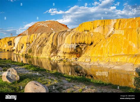 Mineral Hot Springs Rainbow Terraces Big Horn River Thermopolis