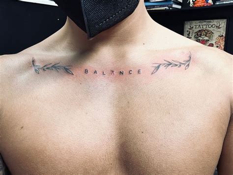 Minimal Chest Tattoo