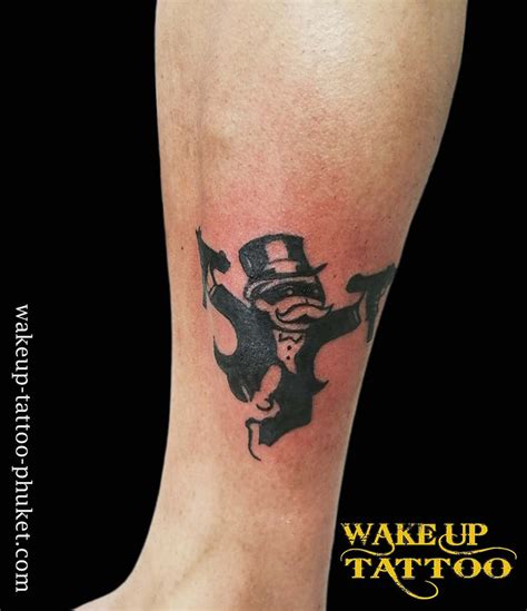 Monopoly Man Tattoo Wake Up Tattoo Phuket