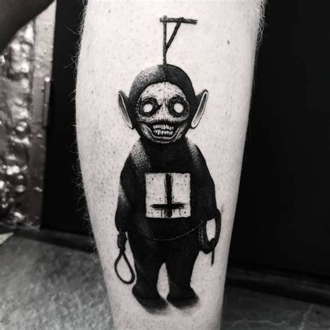 Morty S Balck Demonic Tattoos Inkppl Tattoos Creepy Tattoos Demon