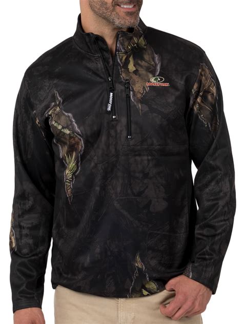 Mossy Oak And Realtree Men S Performance Bonded Quarter 1 4 Zip Shirt