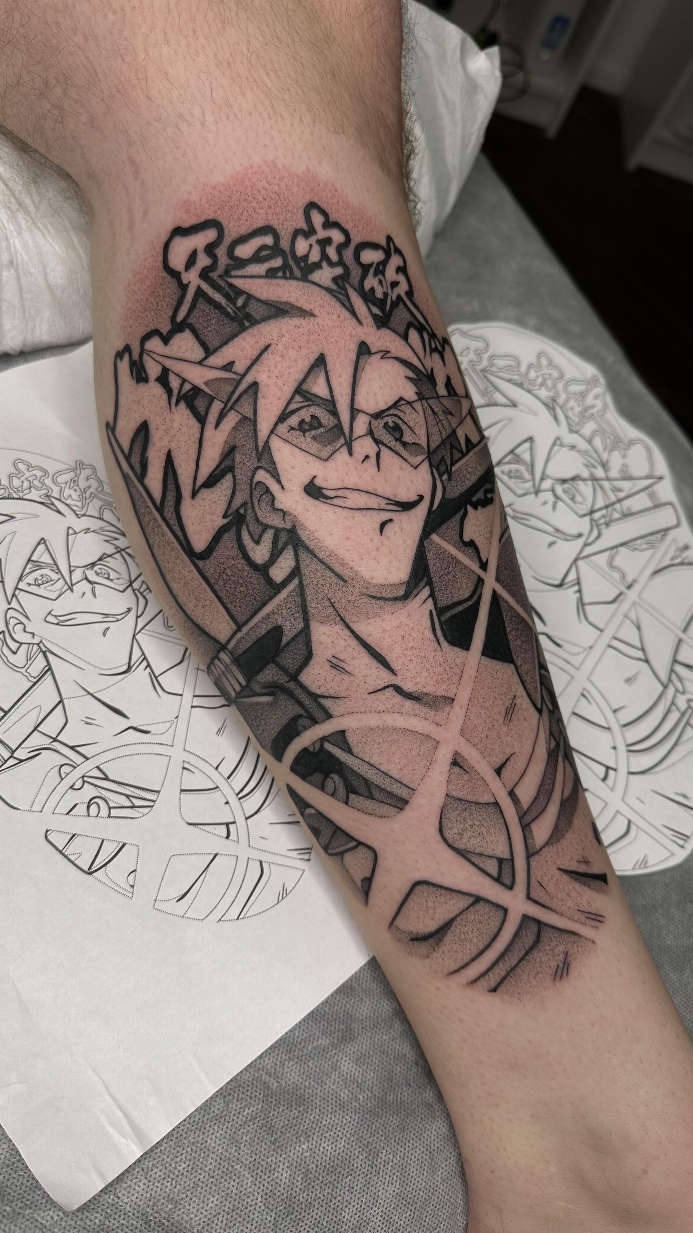 My Kamina Tattoo R Gurrenlagann