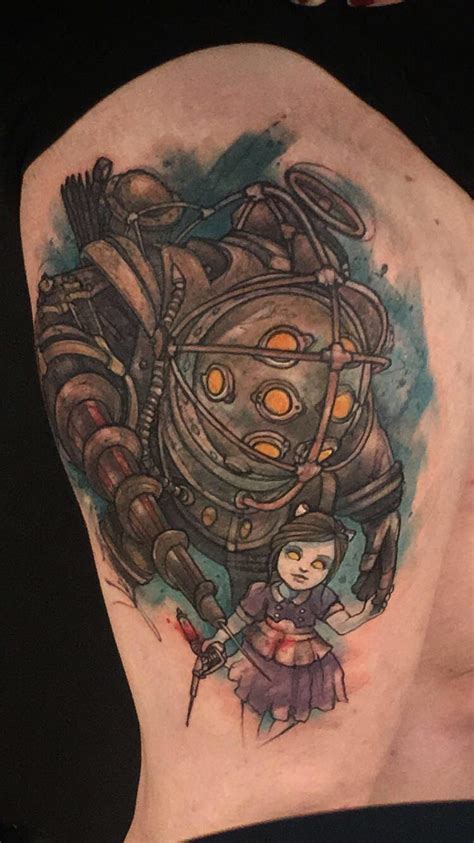 My New Big Daddy And Little Sister Tattoo Done Yesterday By Russell Van