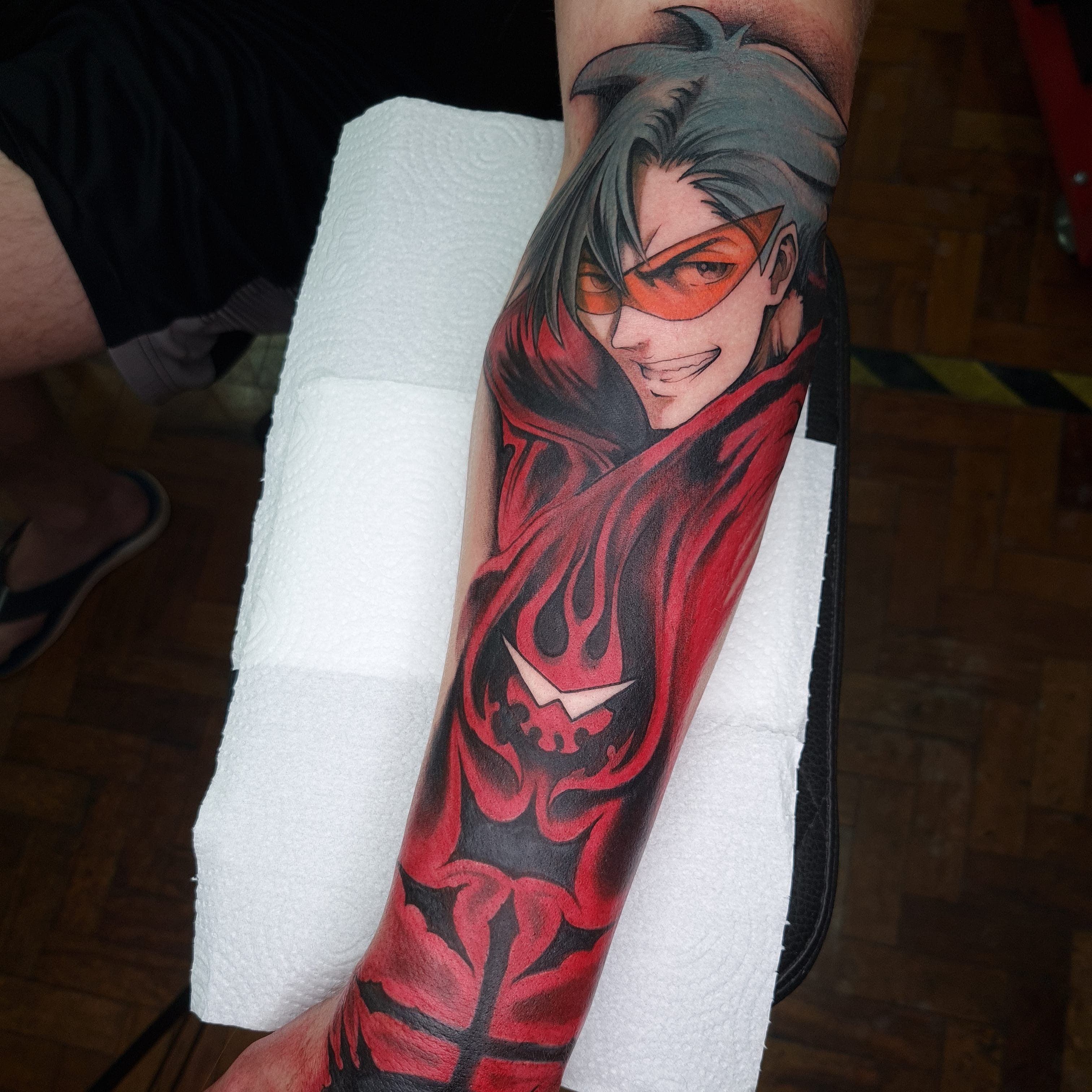 My New Kamina Tattoo With A Bit Of My Fma Tattoo R Gurrenlagann