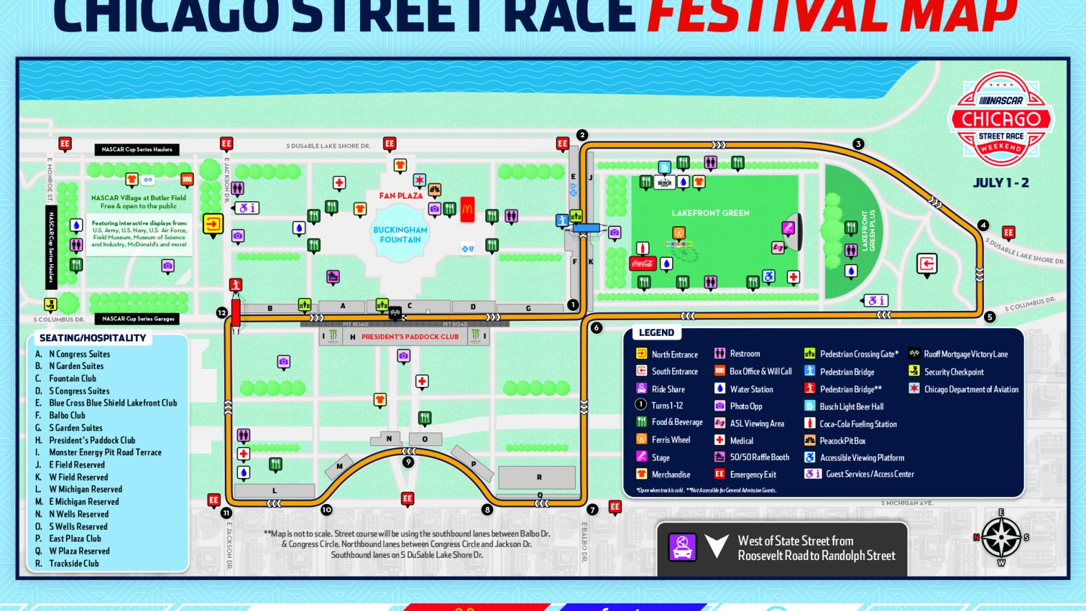 Nascar Releases 2024 Chicago Street Race Track Layout Nbc Chicago