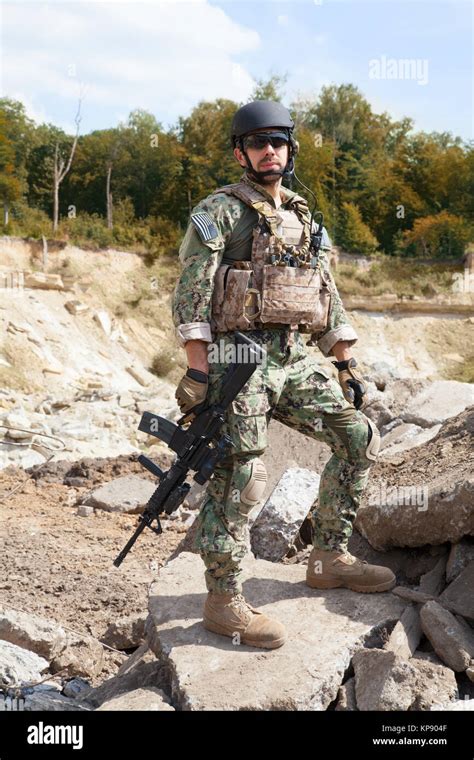 Navy Seal Team Stock Photo Alamy