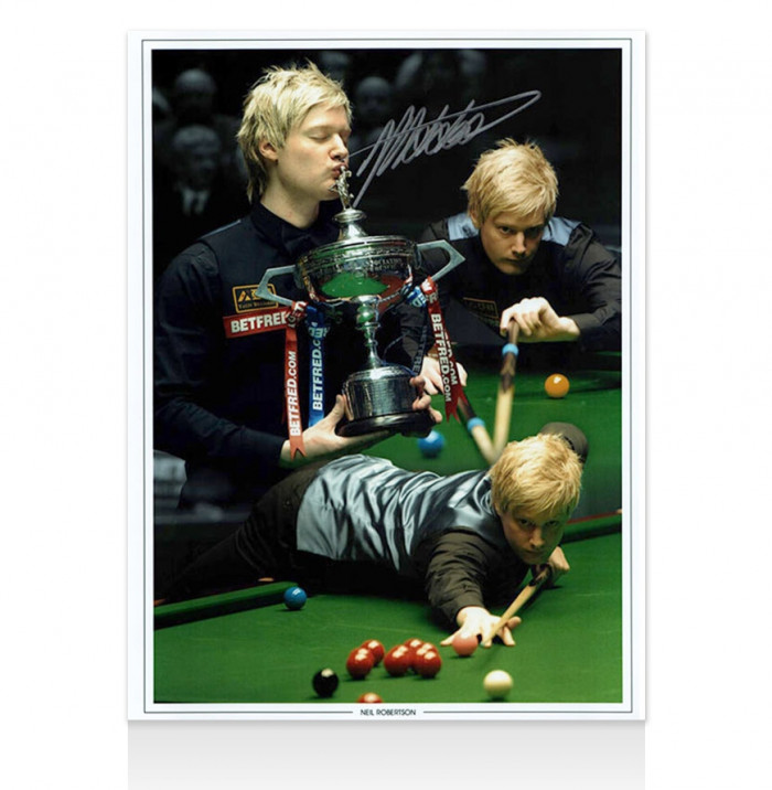 Neil Robertson Signed Photo Montage Genuine Signed Sports Memorabilia