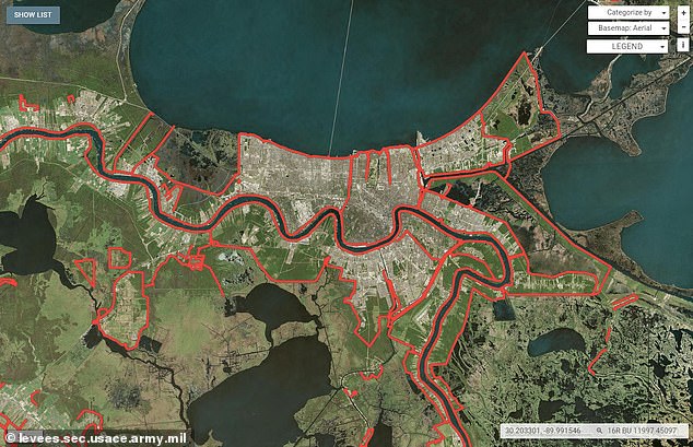 New Orleans Levee Map