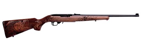 New Ruger 10 22 Semi Auto Rifle 22Lr Bass Engraved Hardwood Stock