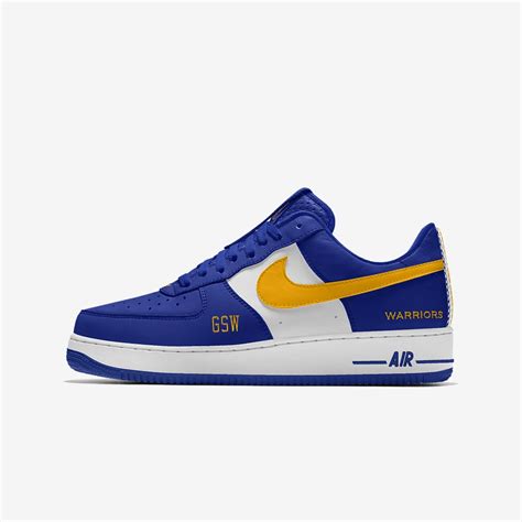 Nike Air Force 1 Low Premium Id Golden State Warriors Men Amp 39 S Shoe Size 11 5 Blue Nike Men