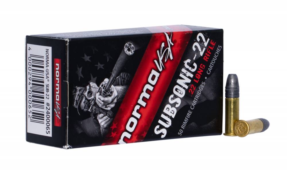 Norma Tac 22 Subsonic Ammunition 22Lr 40Gr 50Rd