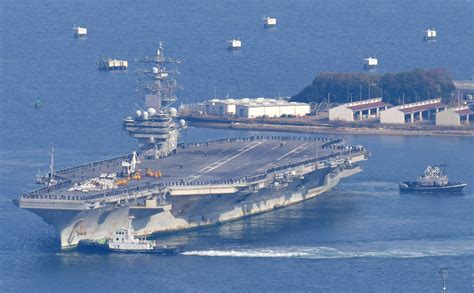 Nuke Carrier Uss Ronald Reagan Returns To Yokosuka The Mainichi