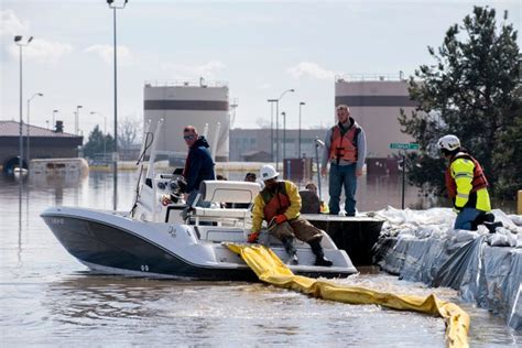 Offutt Air Force Base Sustains Massive Flood Damage In Nebraska