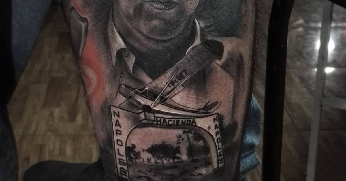 Pablo Escobar Por Ganga Tattoo Pablo Escobar Tattoos Tattoo Mafia