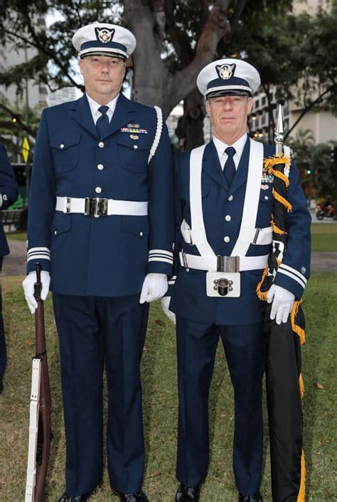 Pearl Harbor 75Th United States Coast Guard Auxiliary Honor Guard