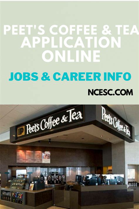 Peet S Coffee Tea Application Jobs Careers Online