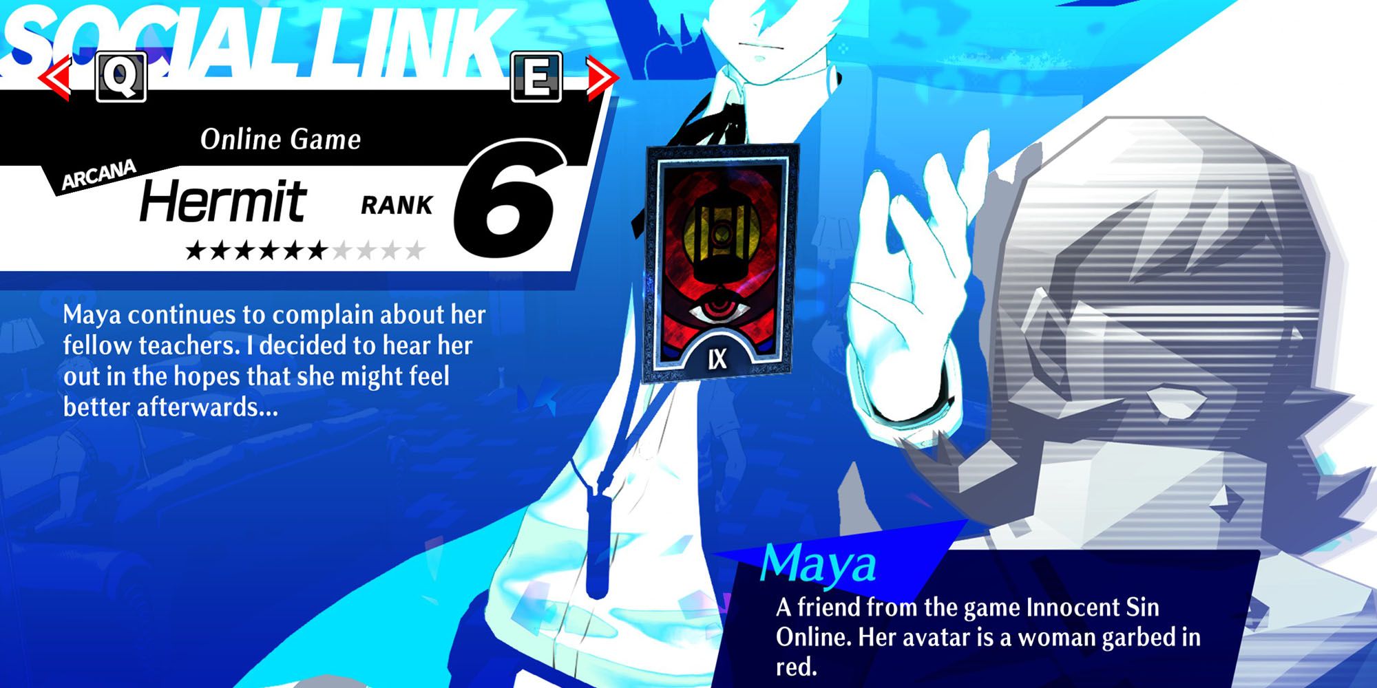 Persona 3 Reload Maya Social Link Guide Hermit