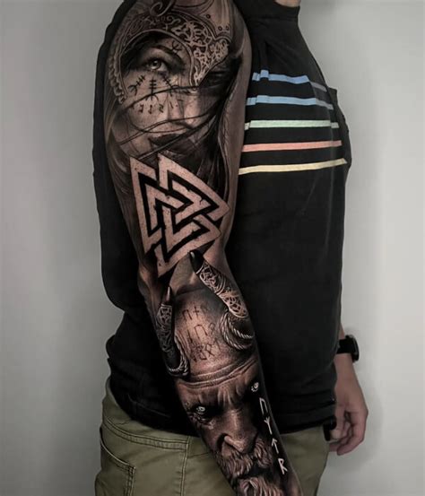 Pin By Austin Azzopardi On Viking Tattoo Sleeve Tattoo Sleeve Men Warrior Tattoo Sleeve