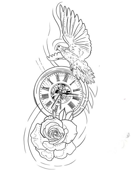 Pin By Luillytattoo Sanchez On Luillytattoostudio Clock Tattoo Design