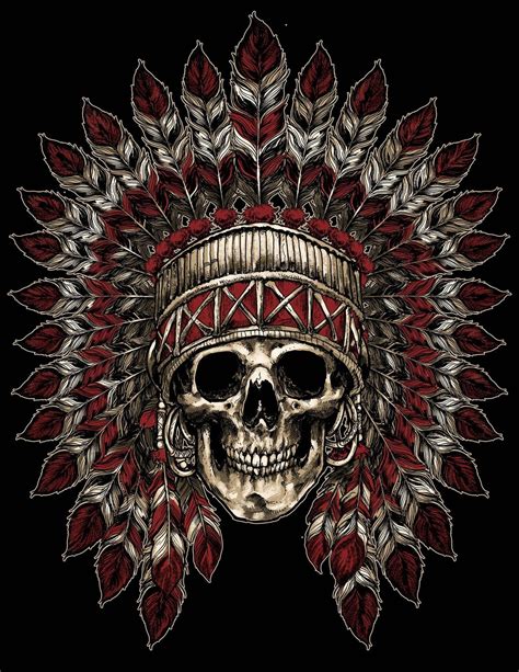 Pin By Sean On Tattoo In 2020 Indian Skull Tattoos Skull Art Indian