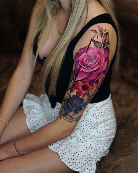 Pin By Shelle On Tattoo Ideas Floral Tattoo Sleeve Half Sleeve