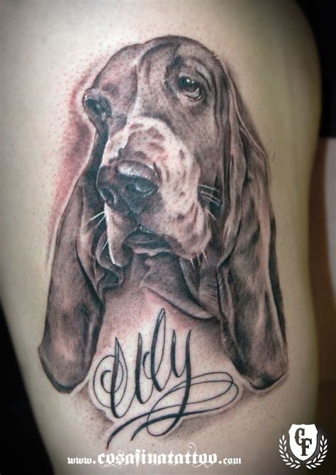 Pin On Basset Hound Dog Tattoos Dog Tattoo Basset Hound