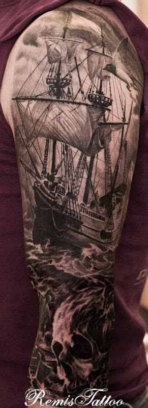 Pirate Tattoo By Remis Tattoo Tattoonow Pirate Tattoo Tattoo Sleeve