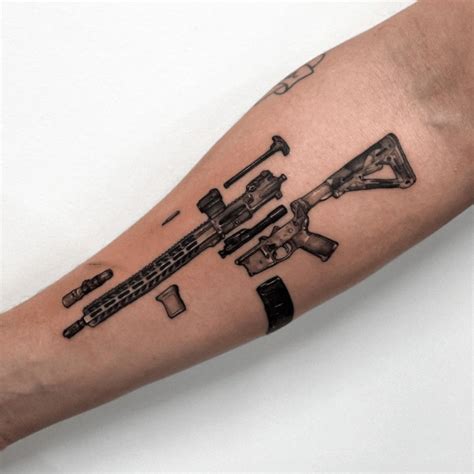 Pistol And Revolver Tattoo Designs Tatring