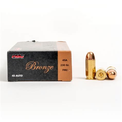 Pmc Brnz 45 Acp 230Gr Fmj 1000 Rounds Pistol Ammunition At Gunbroker