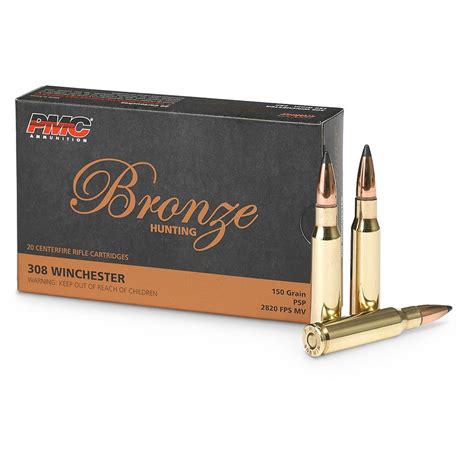 Pmc Bronze 308 Winchester Rifle Ammo 150 Grain Sp Prepper Gun Shop