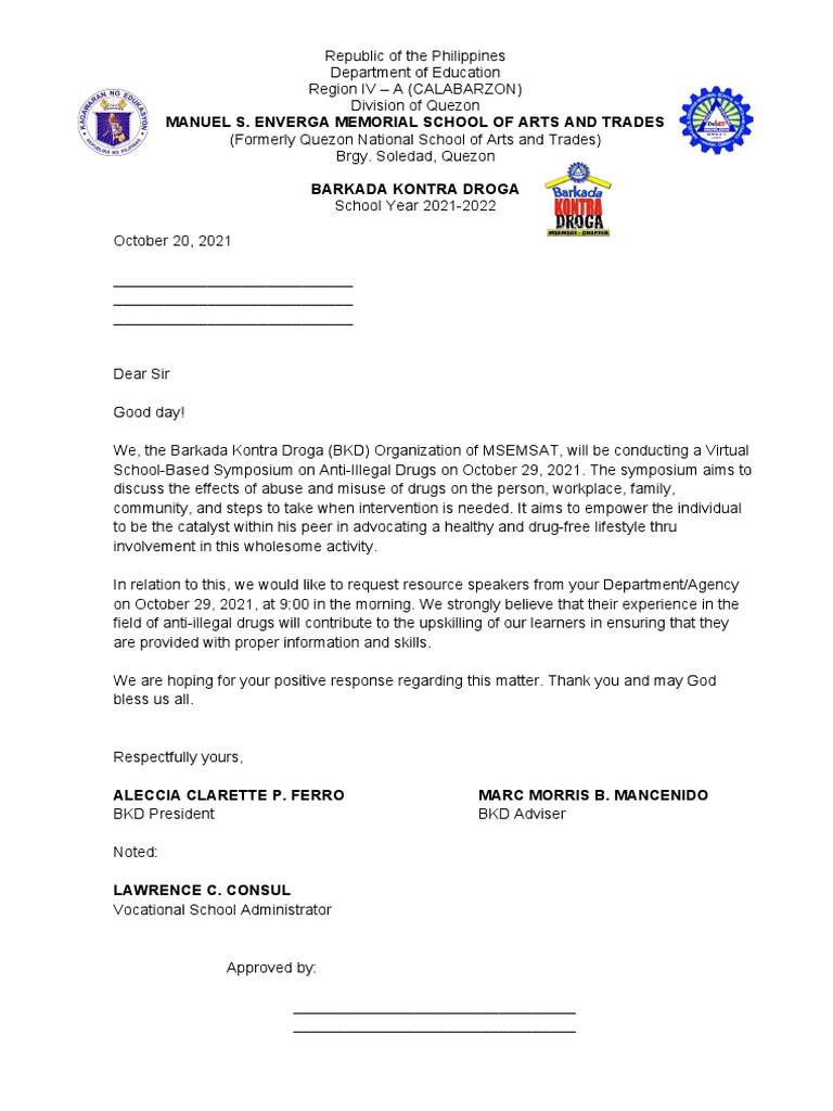 Pnp Letter Pdf