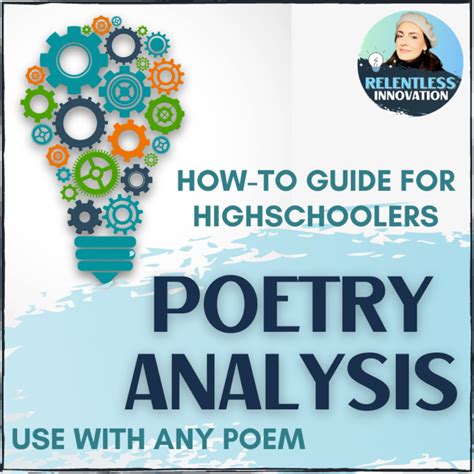 Poetry Analysis Deconstruction Worksheet By Relentless Innovation