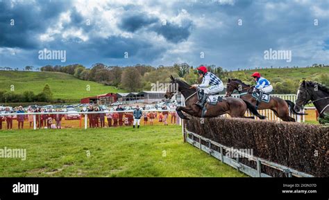 Point To Point Racing At Overton Farm South Lanarkshire Scotland Stock