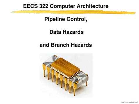 Ppt Eecs 322 Computer Architecture Pipeline Control Data Hazards And