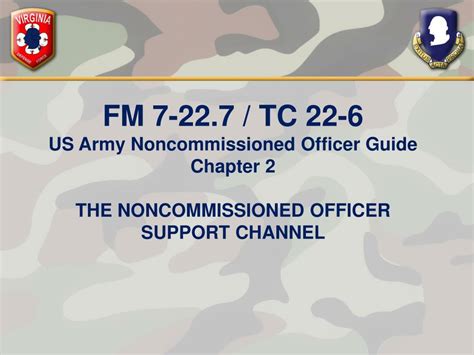 Ppt Fm 7 22 7 Tc 22 6 Us Army Noncommissioned Officer Guide Chapter