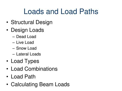 Ppt Loads And Load Paths Powerpoint Presentation Free Download Id