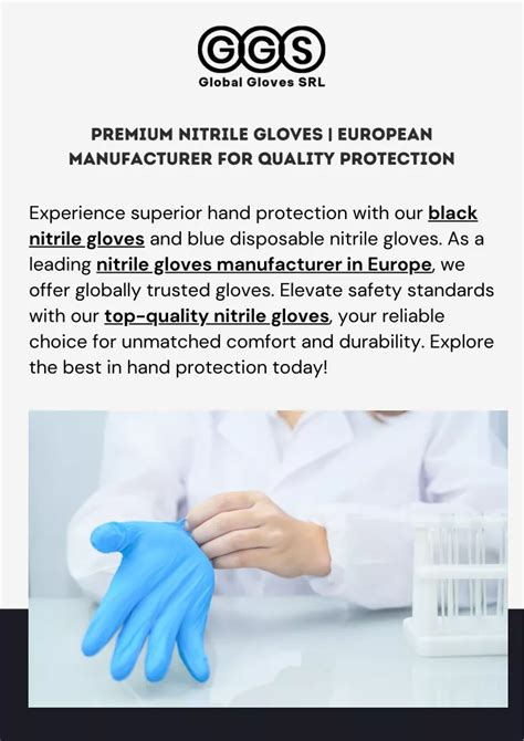 Ppt Nitrile Gloves Manufacturer In Europe Powerpoint Presentation Free Download Id 12154929