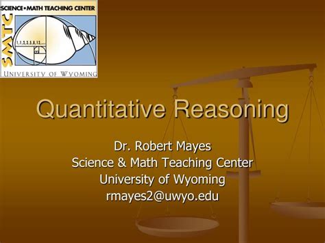 Ppt Quantitative Reasoning Powerpoint Presentation Free Download