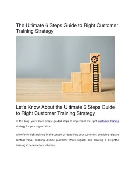 Ppt The Ultimate 6 Steps Guide To Right Customer Training Strategy