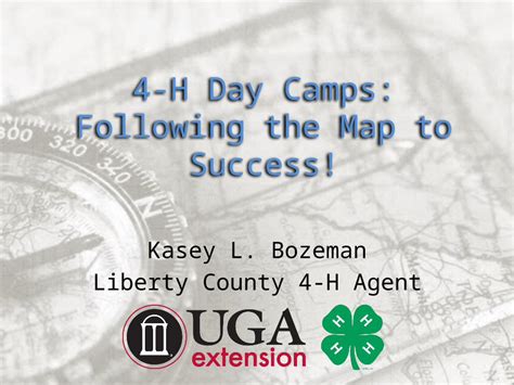 Pptx 4 H Day Camps Following The Map To Success Kasey L Bozeman