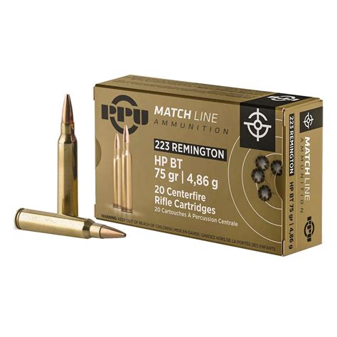 Ppu Matchline 223Rem 75Gr Hp Bt 20Rd